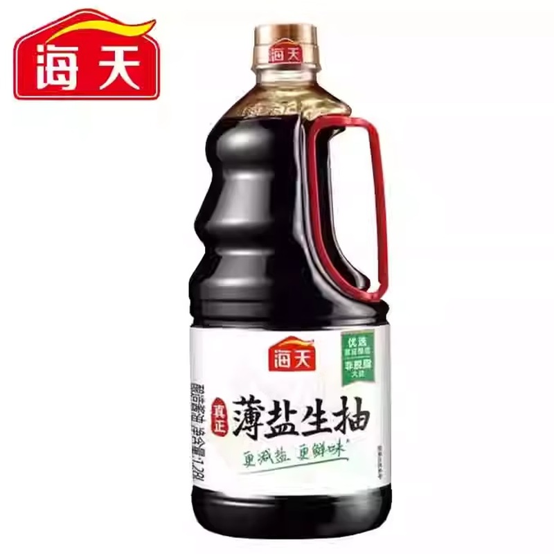 海天薄盐生抽1.9L商用大瓶酿造生抽酱油家用炒菜凉拌点蘸提鲜调味 1.9L 薄盐生抽1.9L*1瓶