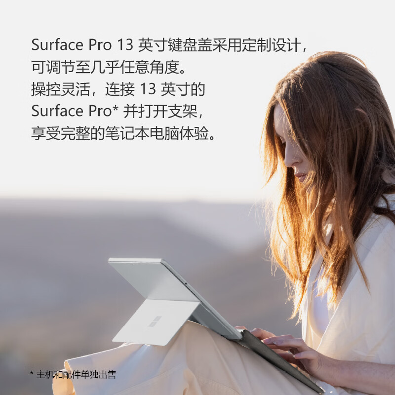微软(Microsoft)Surface Pro 13英寸键盘盖 单键盘 典雅黑高清大图
