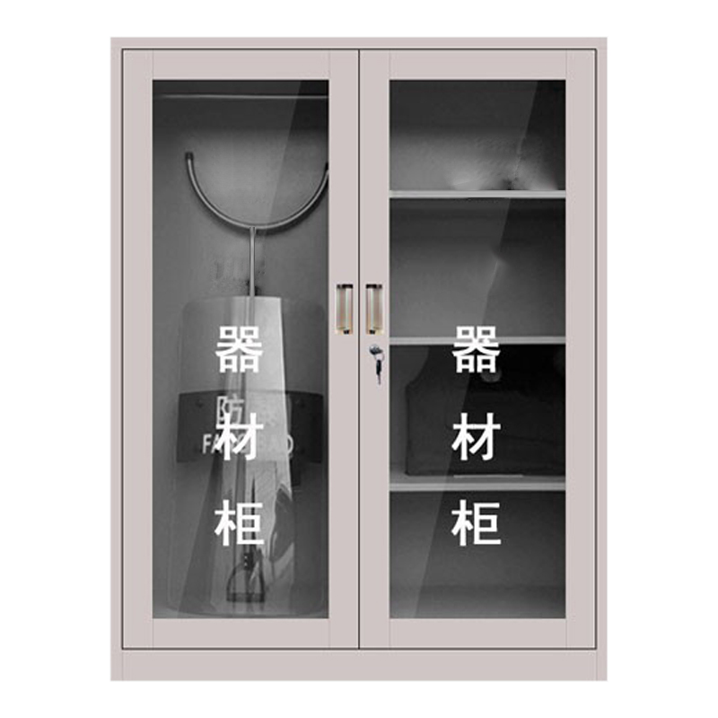 汉诺鑫威1.6m文件柜门卫室保安柜含器材高清大图