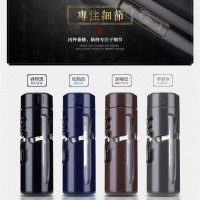 富光玻璃杯双层男士家用高硼硅耐热水杯便携车载茶水分离泡茶杯子
