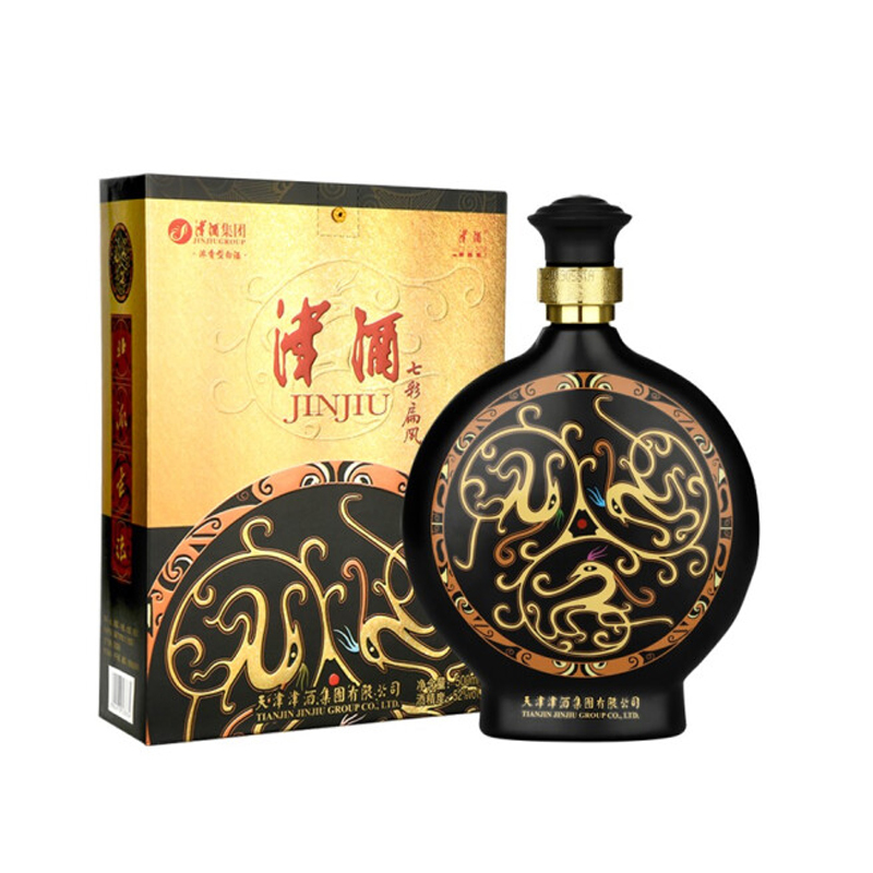 津酒七彩扁凤52绵雅浓香型白酒500ml