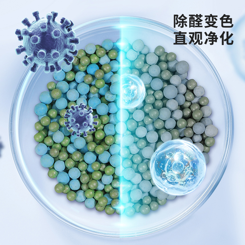 绿之源(GREEN SOURCE) 魔球双魔粒除醛变色炭包(100g*15包)1.5kg Z-6505高清大图
