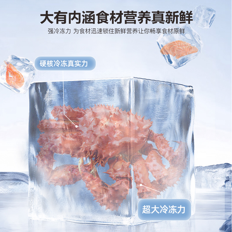 新飞(Frestec)200升双门风冷无霜家用冰箱 纤薄机身小冰箱节能省电 低噪音 BCD-200WK2AT高清大图