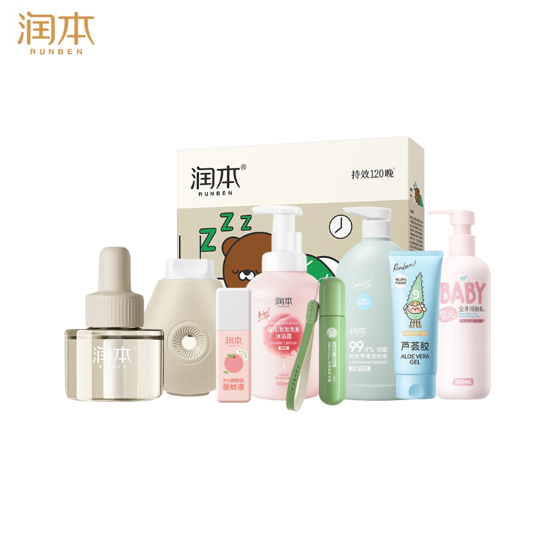 润本(RUNBEN) 驱蚊防护洗浴套装