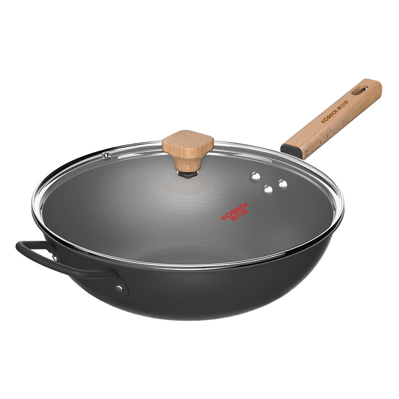 康巴赫深层氮化防锈精铁炒锅