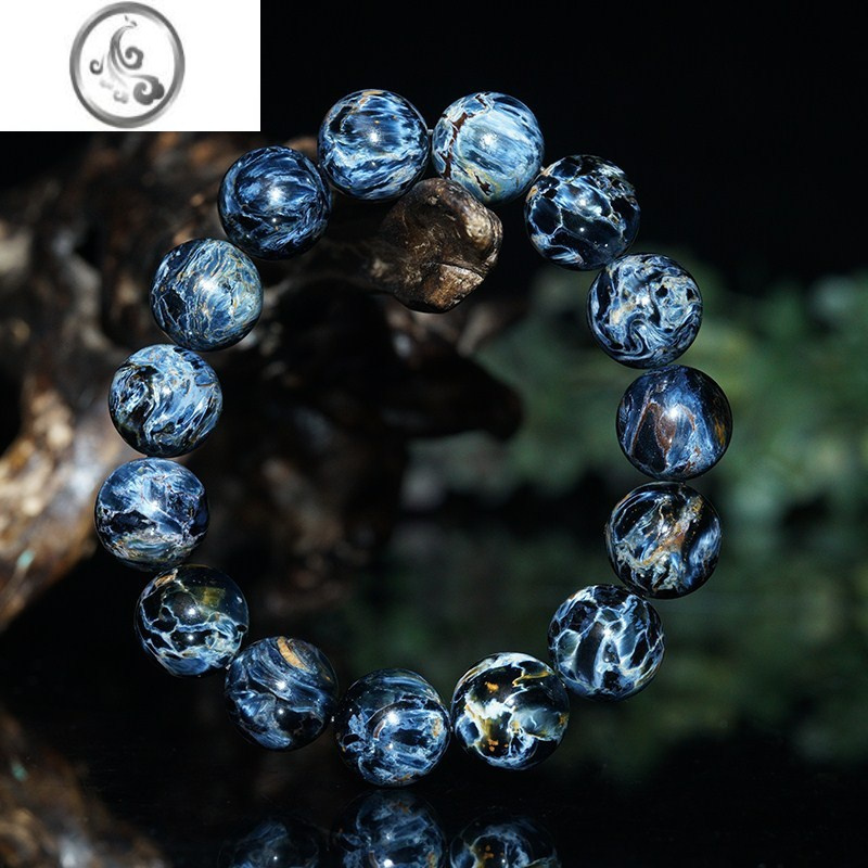 jimi碧玺金草莓超七手链彼得石海纹石海蓝宝极光紫钛晶水晶手链