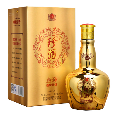 珍酒 金珍 酱香型白酒 53度 500ml 单瓶