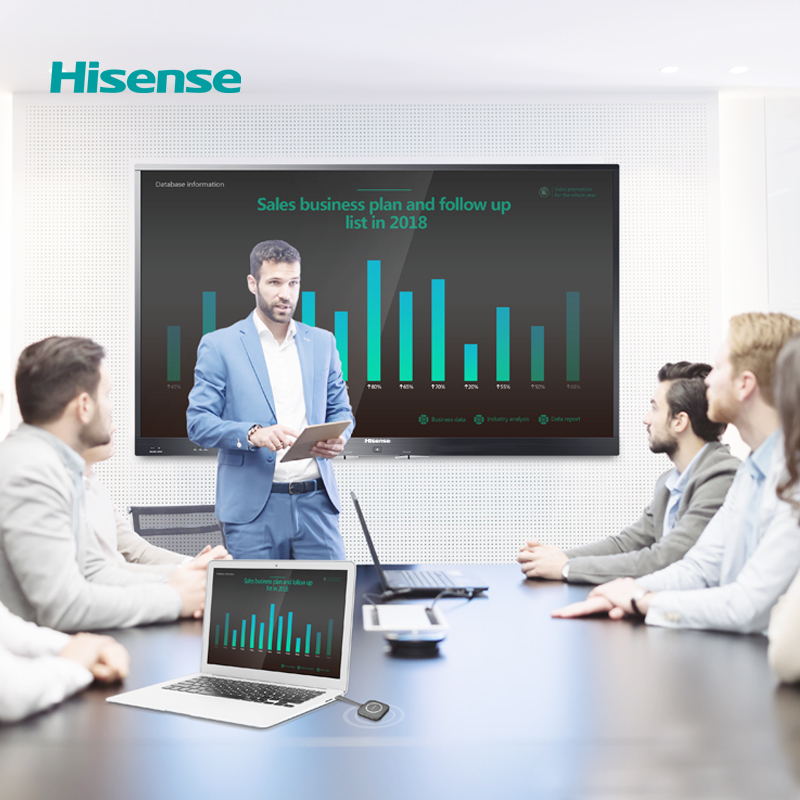海信(Hisense)LED86W90U 银黑色86英寸4K智能触控一体机 会议平板 智能商用