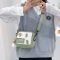 ins日系可爱少女单肩包斜挎包包女2021新款潮百搭学生帆布小挎包 黑标白色[尼龙面料] 只发腮红熊挂件[无背包]