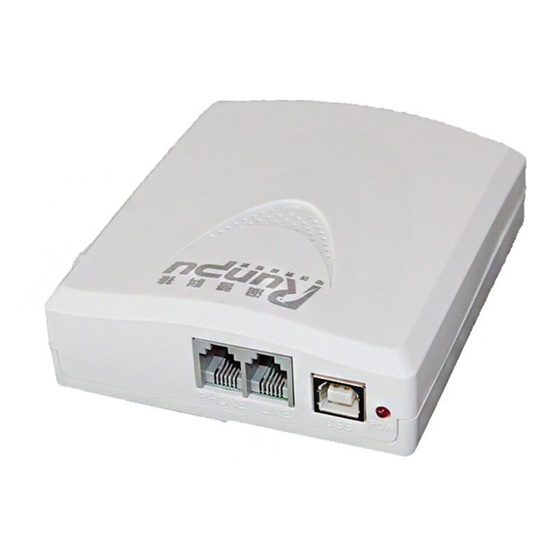 润普科技(RunPU) 数码配件 USB02 双路电话录音盒 有线电话机录音 USB电脑管理(Z)