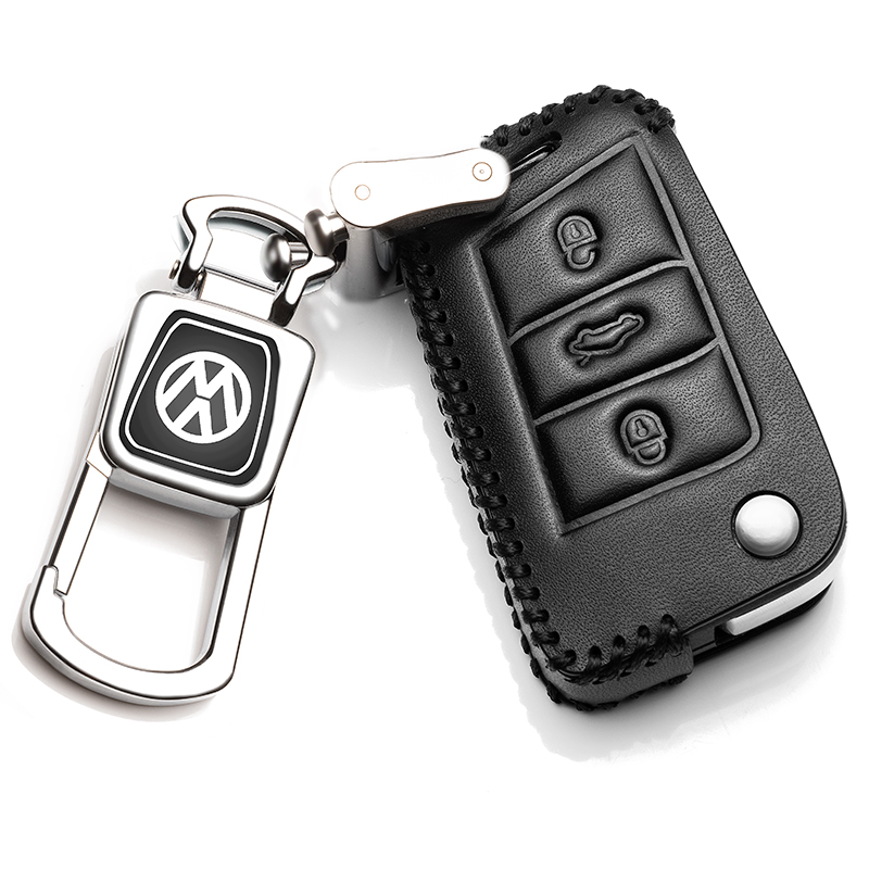 [补贴10%]一汽大众探岳专用真皮钥匙套2020款汽车钥匙保护套19款探岳钥匙扣汽车钥匙包