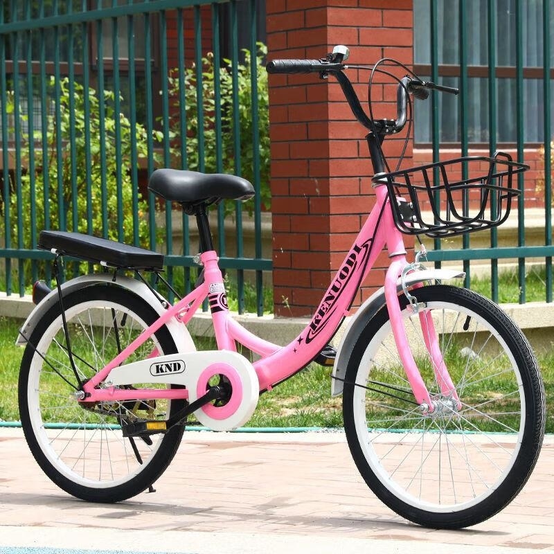 淑女自行车通勤儿童学生自行车男女通用18 20 22 24寸可调高清大图