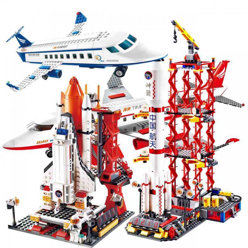 兼容乐高积木拼装飞机航天军事模型儿童610岁玩具男孩子航天飞机发射