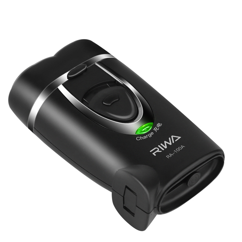 雷瓦RIWA雷瓦旋转双刀头磨砂工艺剃须刀RA-100A电动剃须刀高效洁面亲肤设计长效续航高清大图