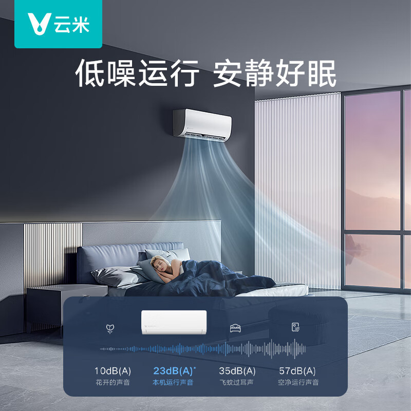 云米(VIOMI)1.5匹 智能生态 变频冷暖Smart 2E 新三级 以旧换新 智能空调挂机 KFRd-35G