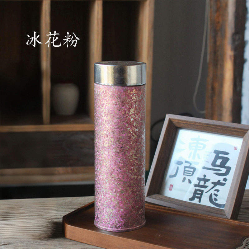 梵澜狸纯钛保温杯FF53 个 冰花粉 500ml