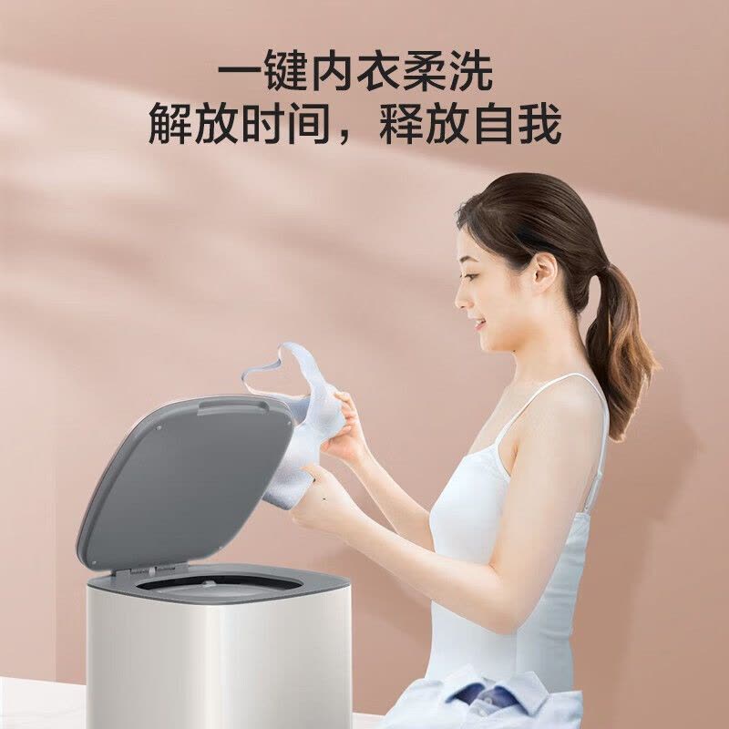 松下(Panasonic) XQB10-A10C 1公斤小型全自动波轮迷你洗衣机 除菌除螨内衣裤洗 母婴洗儿童洗 宠肌洗图片