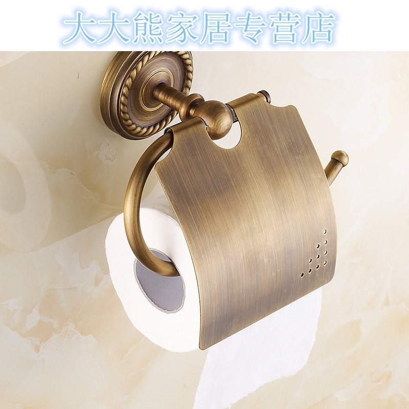 全铜仿古厕纸架 欧式厕纸盒 卷纸器 架子 卷纸器厕纸架复古纸巾架