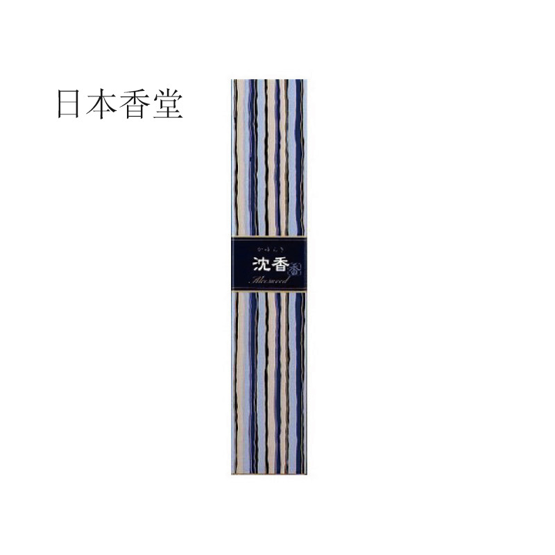 NipponKodo日本香堂 日本直采 吉祥如意系列 细长型 日式家用熏香线香 附香插 沉香味道 约40根