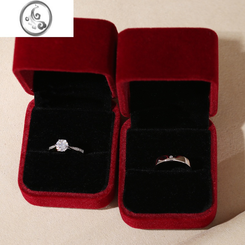 jimi仿真钻戒情侣结婚对戒活口可调节戒指婚礼仪式当天用一对假道具