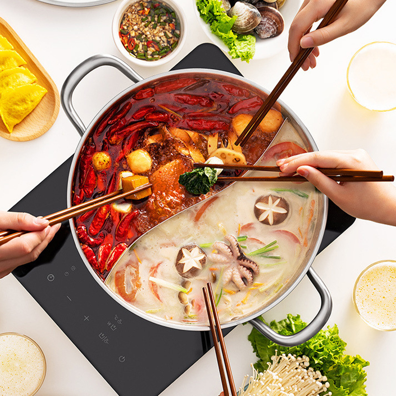 栢士德 BYSTON 合家欢火锅BST-092 30公分 (送汤勺漏勺)高清大图