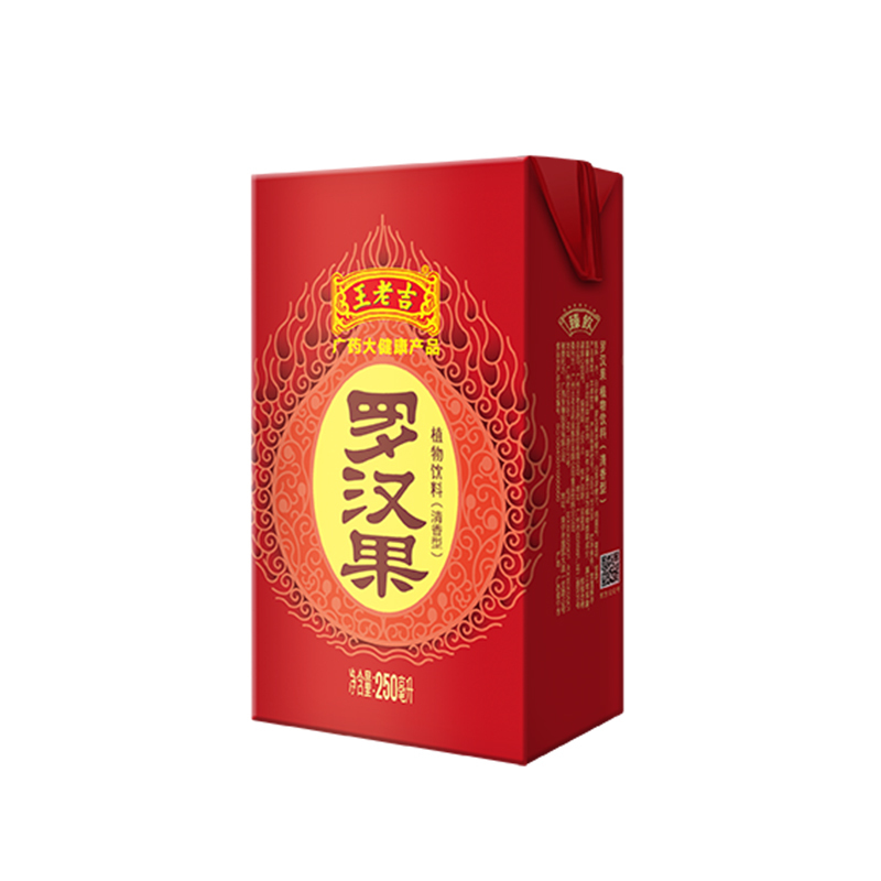 中华老字号 王老吉 罗汉果 凉茶植物饮料 250ml*24盒/箱 清香型 饮料