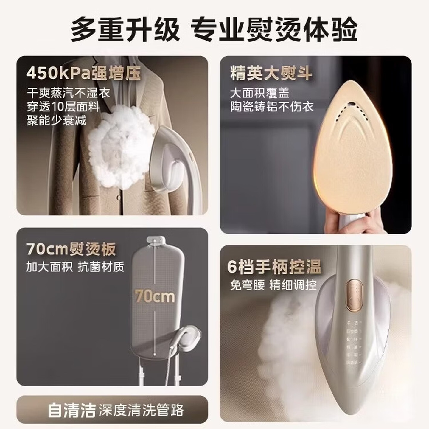 美的蒸汽挂烫机家用熨烫一体机增压熨斗平烫立烫机YGD40K1 40K1高清大图