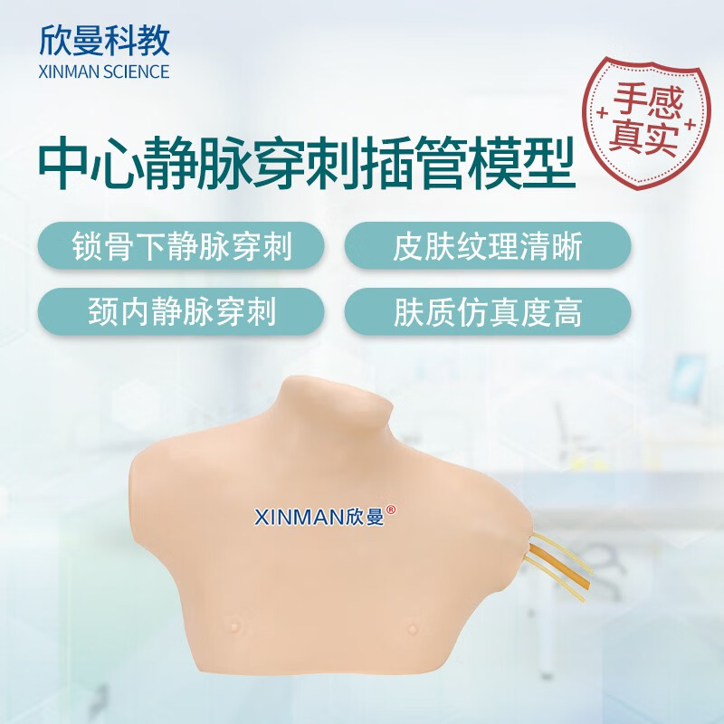 欣曼科教 中心静脉穿刺插管模型 中心静脉置管术训练模型XM-LZC02