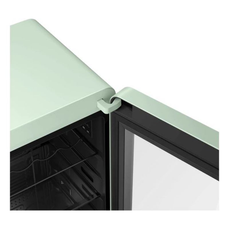 家用客厅小型饮料水果藏鲜柜迷你冰箱茶叶保鲜柜囤货暖藏柜92升烟波绿