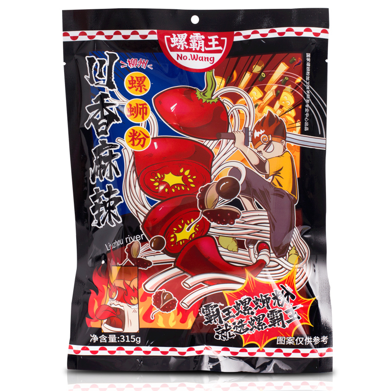 螺霸王 螺蛳粉315g*3袋麻辣味川香水煮广西柳州特产方便面酸辣米粉高清大图
