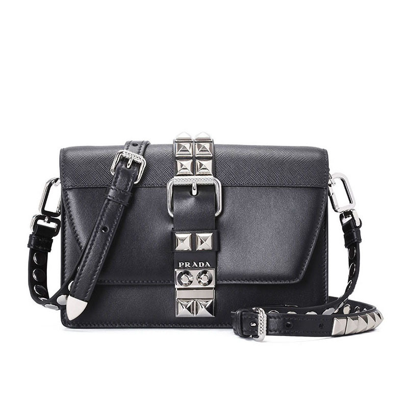 Prada Elektra 铆钉款单肩包 1BD121 OBH
