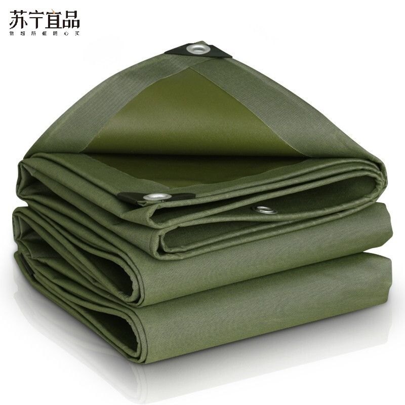 [苏宁宜品]定制尺寸源兴 防水帆布 约4米*5米厚度0.86mm/带孔/配尼龙绳子一条10米(直径0.3cm)(一张装)