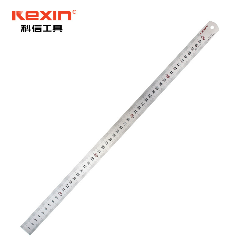 科信(kexin)不锈钢直尺 测量工具钢板尺铁尺子 2000mm KX732000 1把