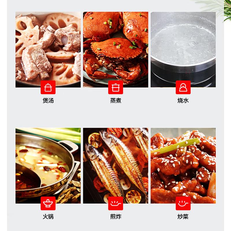 美的(Midea)家用电磁炉大火力隐藏风机4D防水匀火智能火锅2200W猛火电磁灶CCL2203高清大图