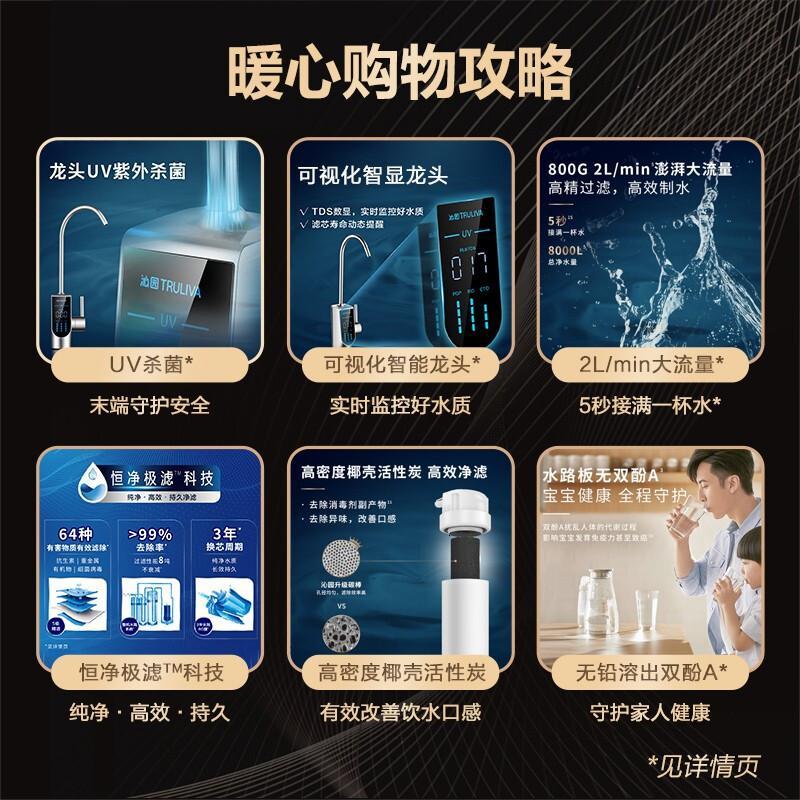 沁园（TRULIVA）小白鲸Pro 800G家用直饮纯水机KRL5018