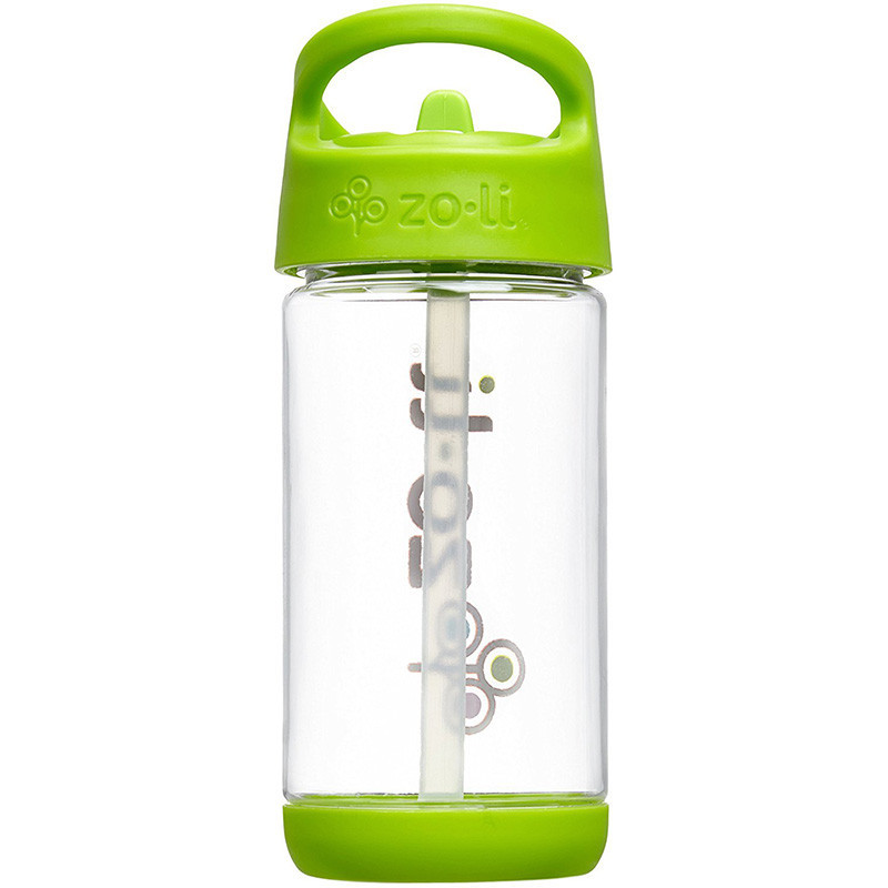 Zoli BF14WBP012 Squeak儿童便携防漏学饮杯350ml 绿色 美国