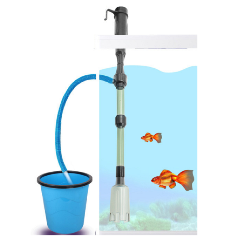 鱼缸电动自动换水器 水族箱电动电池换水吸水管清理鱼便鱼缸吸污高清大图