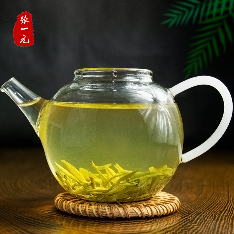 张一元茶叶 经典系列信阳毛尖桶装40g(10包) 绿色