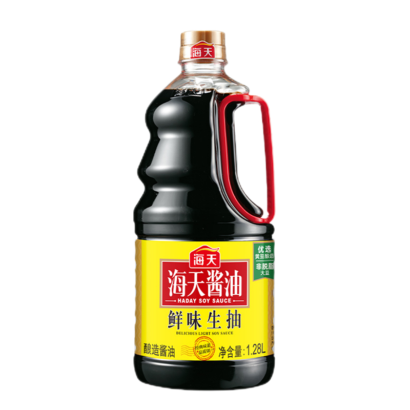 海天舌尖味蕾组合-K (压榨大豆油1.28L+鲜味生抽1.28L)高清大图