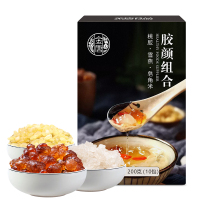 金唐 胶颜组合200g*2盒(桃胶·雪燕·皂角米) 云南拉丝雪燕 天然桃胶 皂角米 粒大饱满 百搭美味