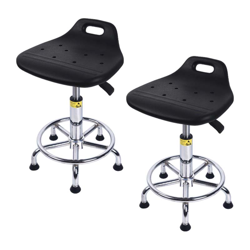 先围 防静电椅 电镀圈脚垫升降40-54cm 个高清大图