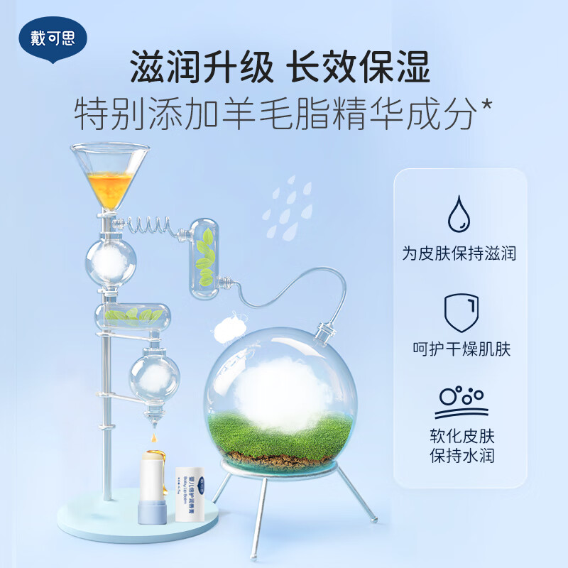 戴可思 婴儿宝宝倍护润唇膏 秋冬保湿滋润防干裂 儿童护唇膏圆管 4.5g高清大图