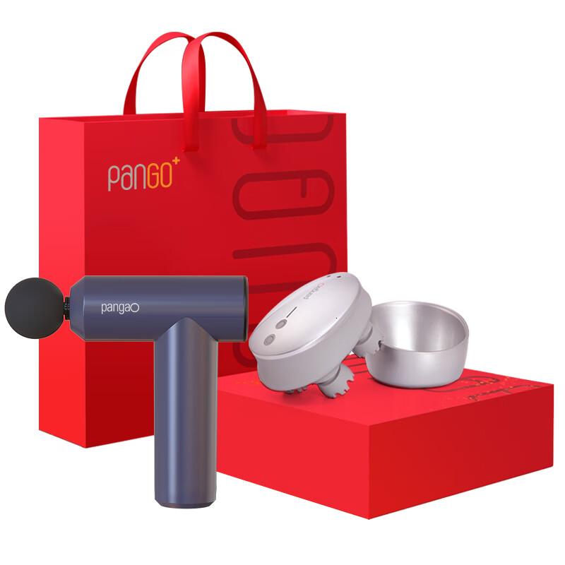 攀高按摩器礼盒套装腹部腰部按摩仪脉冲热敷按摩多选筋膜头部PG-M191+PG-2705