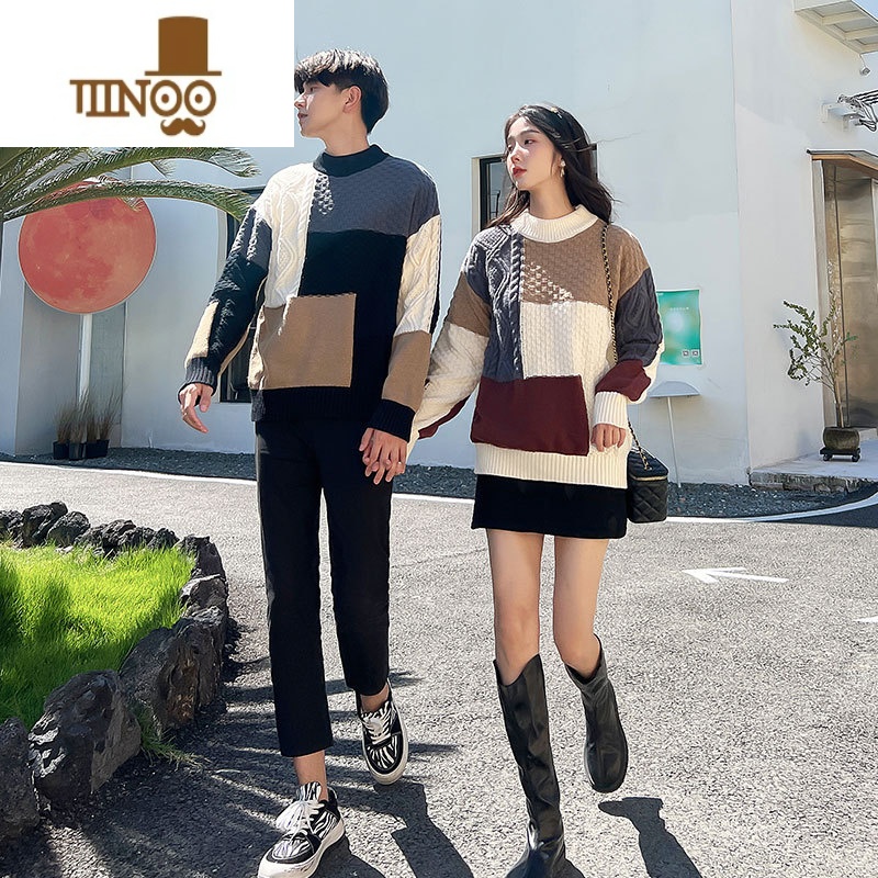 YANXU2023年新款情侣装毛衣针织衫男不一样的气质roora法式潮流高清大图