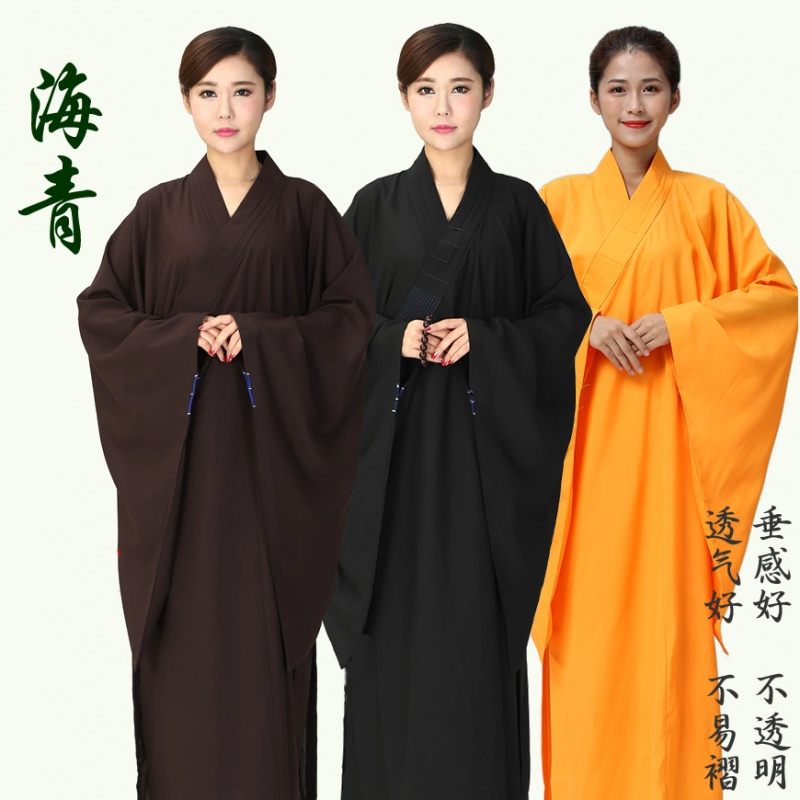 黛立香唐装 民族服装 舞台服装 中式服装僧服长褂海青僧衣和尚衣居士服女僧服长褂僧人衣服海清佛寺庙衣服不透明 价格图片品牌报价 苏宁易购依尚新专营店