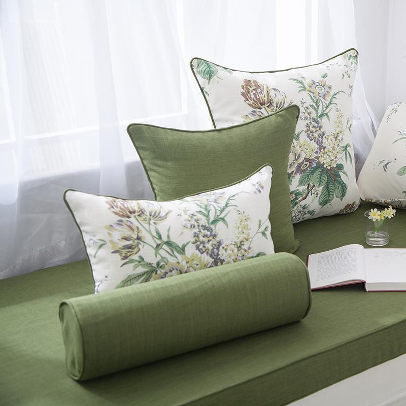 定制#配套飘窗垫#窗台垫#榻榻米 配套纯色请留言糖果枕48X15