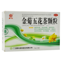 嘉应 金菊五花茶颗粒冲剂 12袋/盒 清热利湿 凉血解毒 清肝明目 用于大肠湿热所致的泄泻 痢疾 便血 痔血 肝热目赤