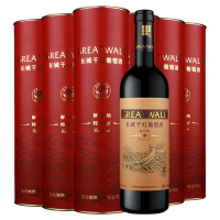 【官方旗舰店】长城特酿6解百纳干红葡萄酒750ml单支圆筒礼盒*6 沙城产区 中粮直营红酒