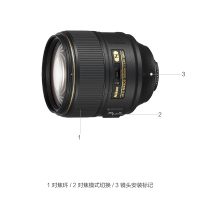 尼康(Nikon) AF-S 105mm f/1.4E ED 尼康卡口 82mm口径 远摄定焦镜头