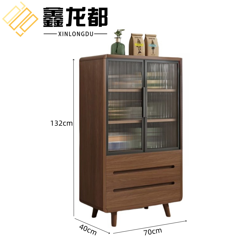 鑫龙都餐边柜实木 餐边柜70cm台 40cm宽